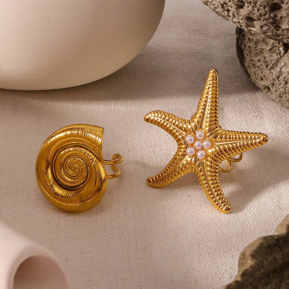 Ocean Swirl Ring