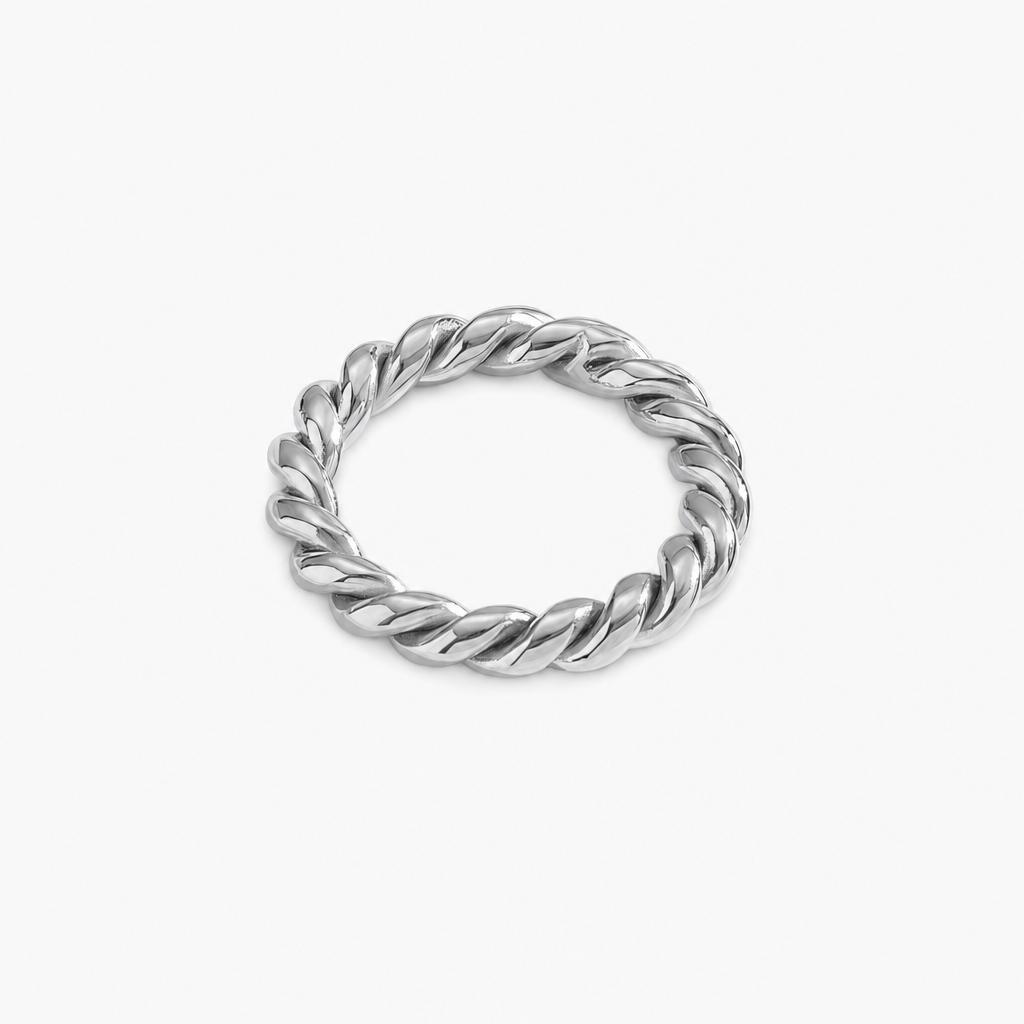 Ivy Twist Ring (Silver)