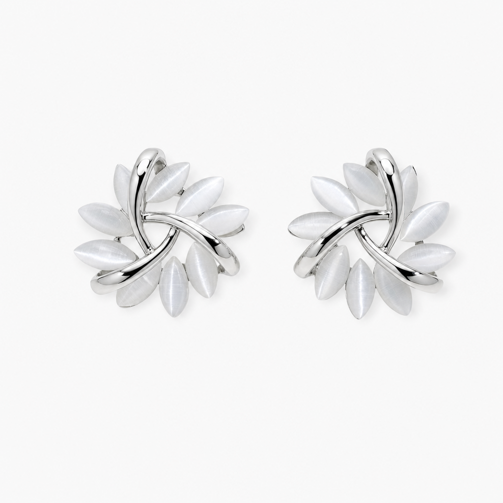 Seoul Petal Earrings (Silver)