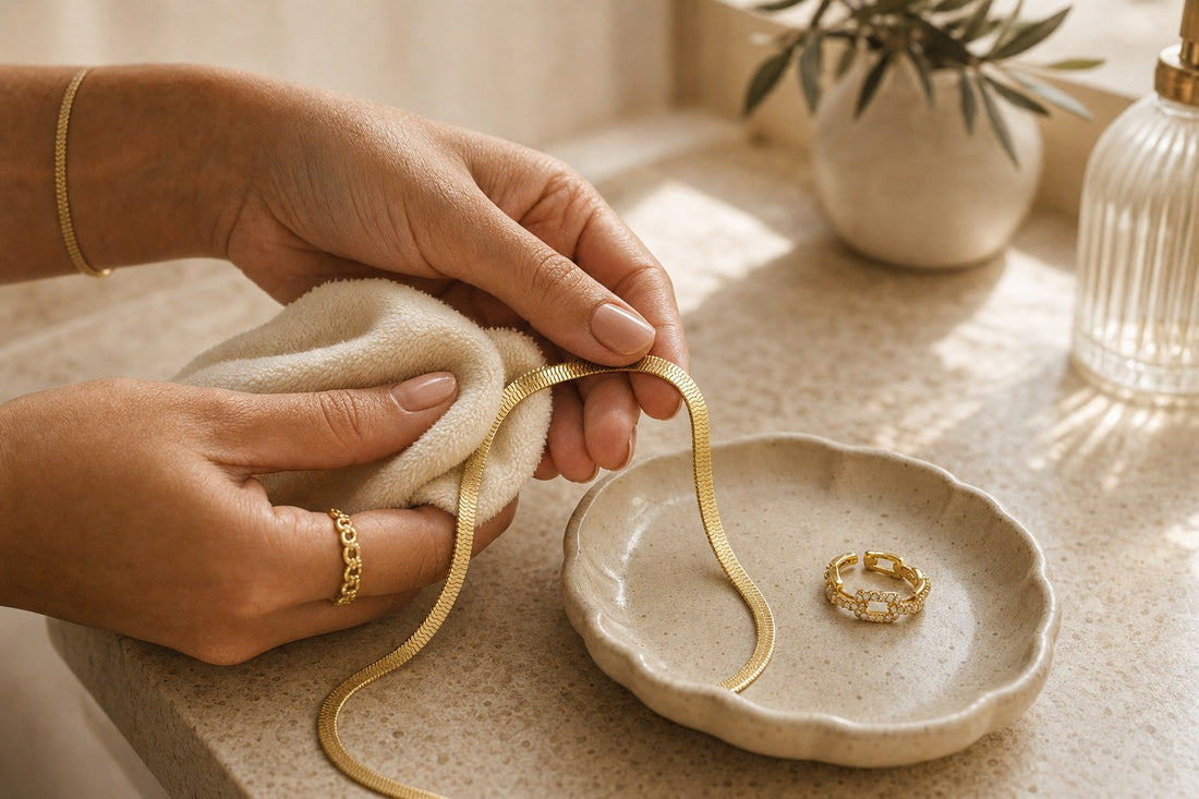Caring for gold jewelry