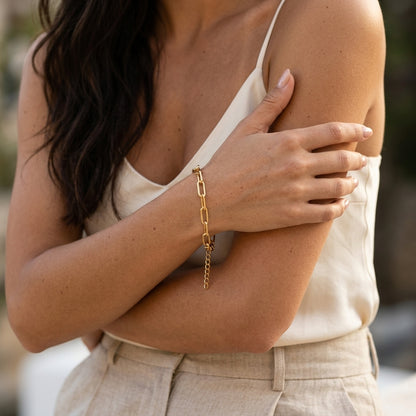 Lennox Paperclip Bracelet