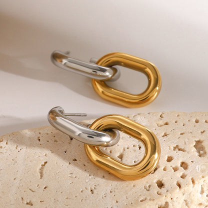 Tessa Two-Tone Earrings