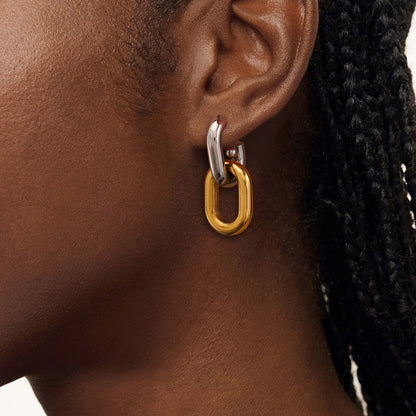 Tessa Two-Tone Earrings