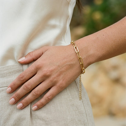 Lennox Paperclip Bracelet