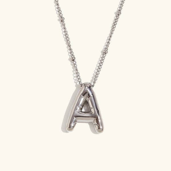 Personalized Bubble Initial Necklace