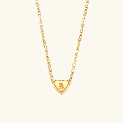 Heart Muse Initial Necklace