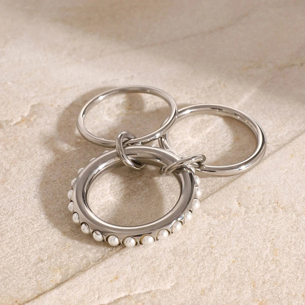 Seraphine Pearl Stacked Ring