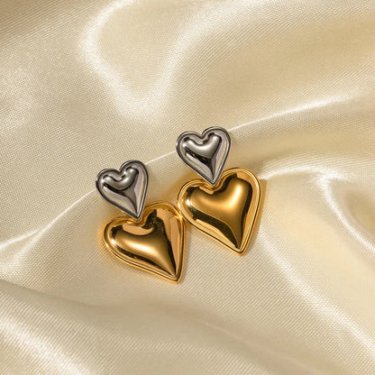 Heart Drop Earrings