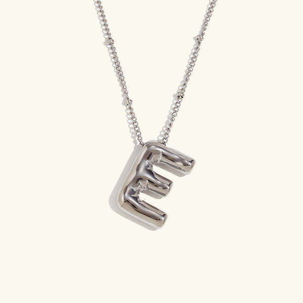 Personalized Bubble Initial Necklace