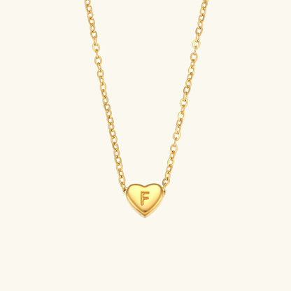 Heart Muse Initial Necklace
