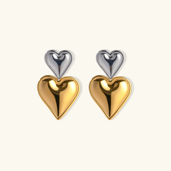 Heart Drop Earrings