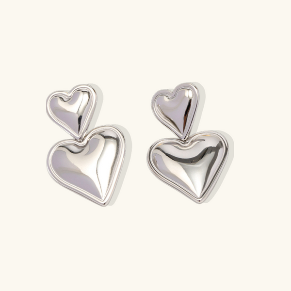 Heart Drop Earrings