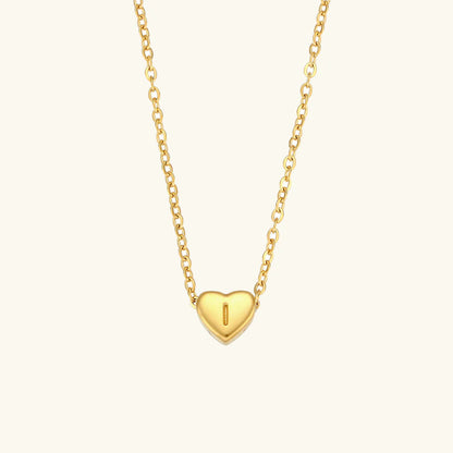 Heart Muse Initial Necklace