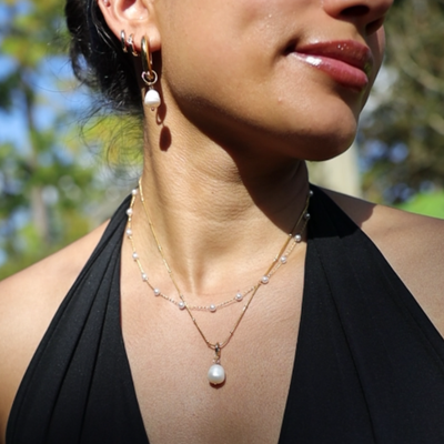 Zephyra Pearl Necklace