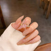Harriet Crystal Heart Gold Ring