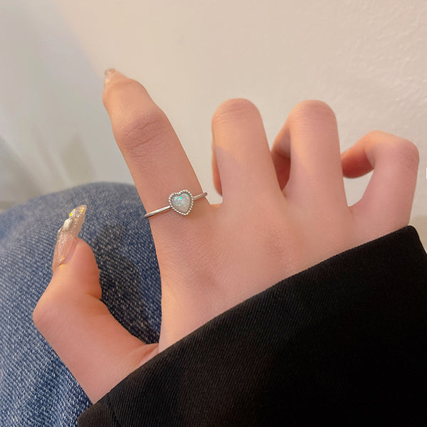 Rosalind Pearl Heart Ring