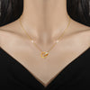 Moreau Dual Loop Gold Pendant