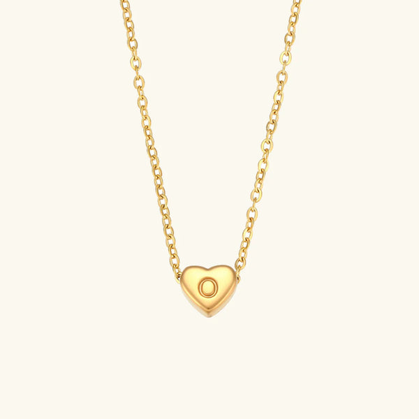Heart Muse Initial Necklace