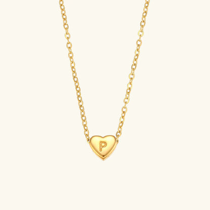 Heart Muse Initial Necklace