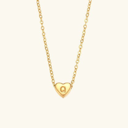 Heart Muse Initial Necklace