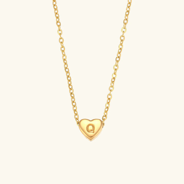 Heart Muse Initial Necklace