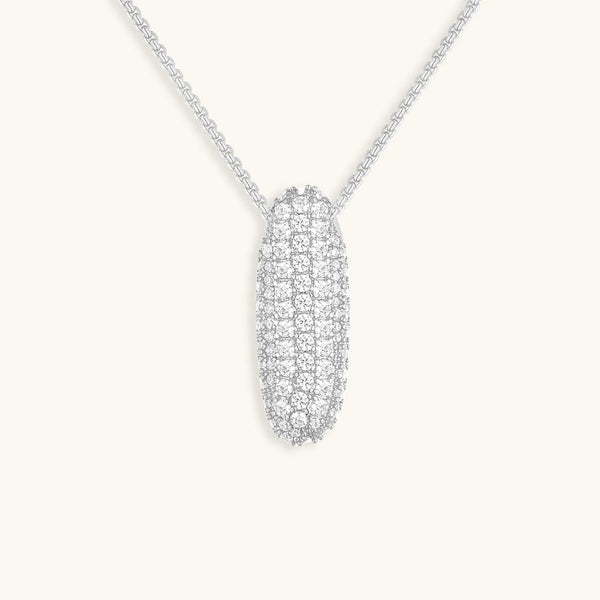 Diamond Initial Bubble Necklace