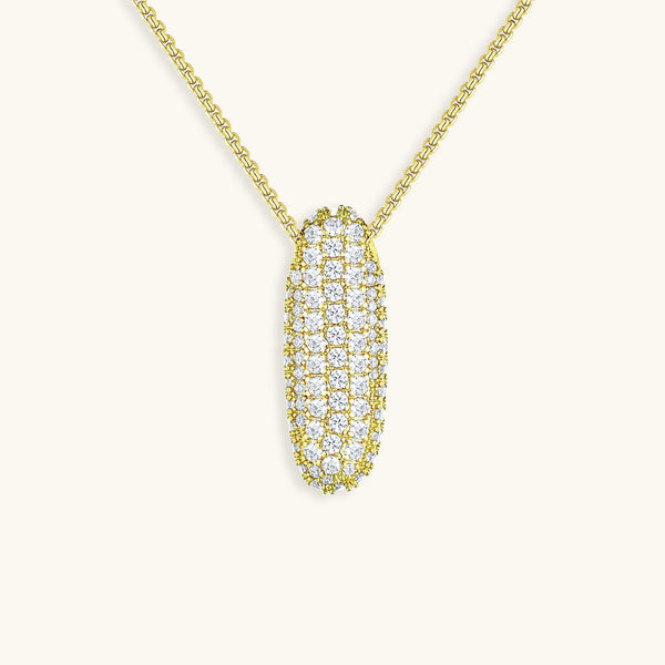 Diamond Initial Bubble Necklace