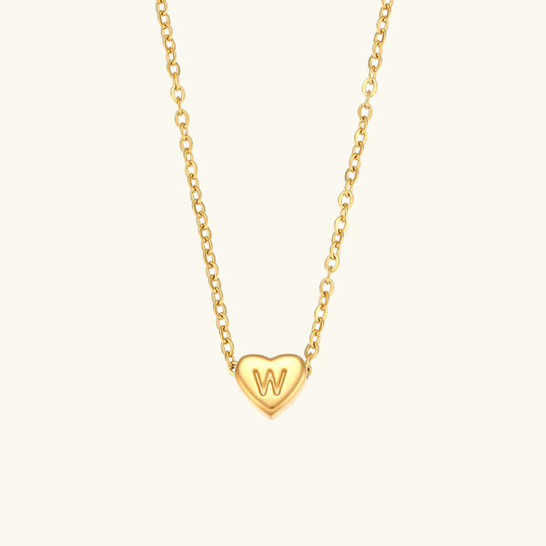 Heart Muse Initial Necklace