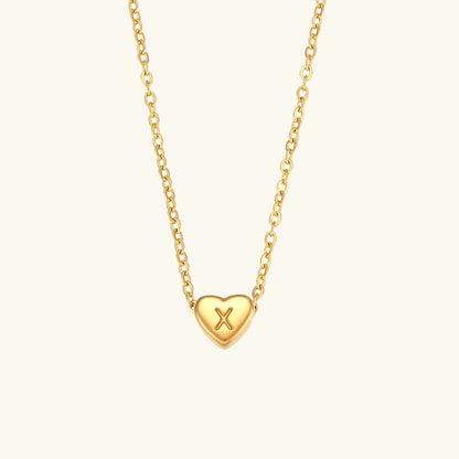 Heart Muse Initial Necklace