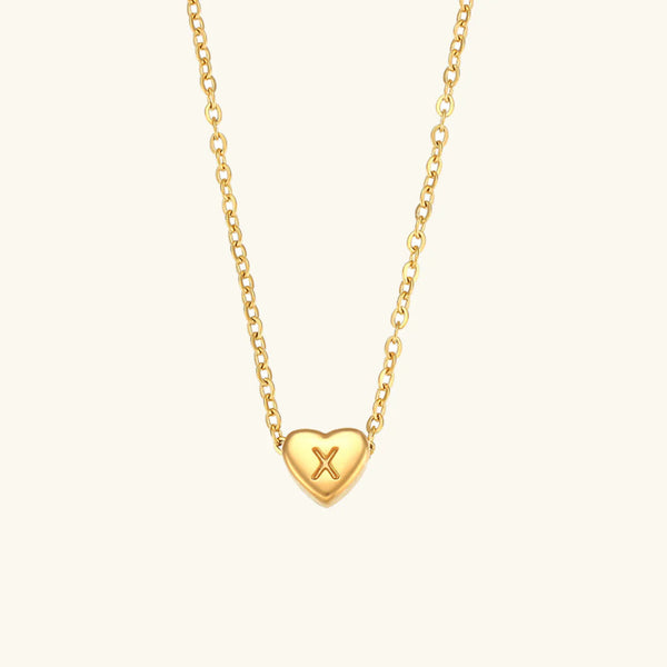 Heart Muse Initial Necklace