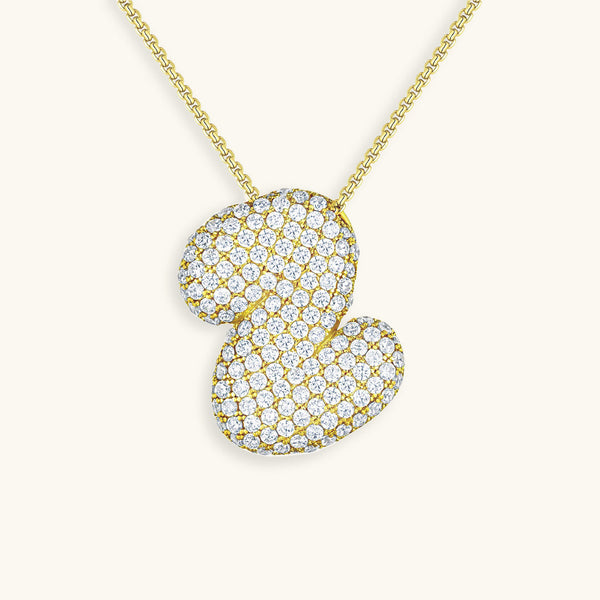 Hailey Bubble Initial Necklace
