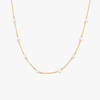 Garnet Pearl Necklace