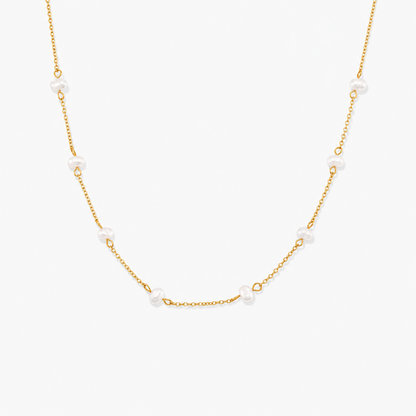 Garnet Pearl Necklace