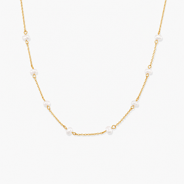 Garnet Pearl Necklace