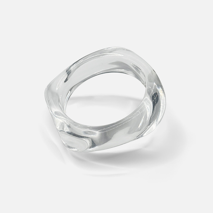 Capri Cuff Bangle - Clear
