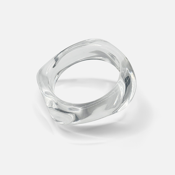 Capri Cuff Bangle - Clear
