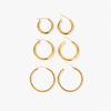 Classic Hoop Earrings Set