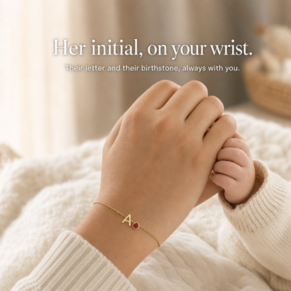 Colette bracelet - her initial on your wrist