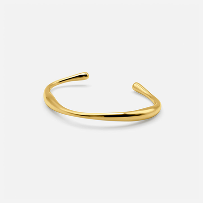 Curved Cuff Bracelet - Gold