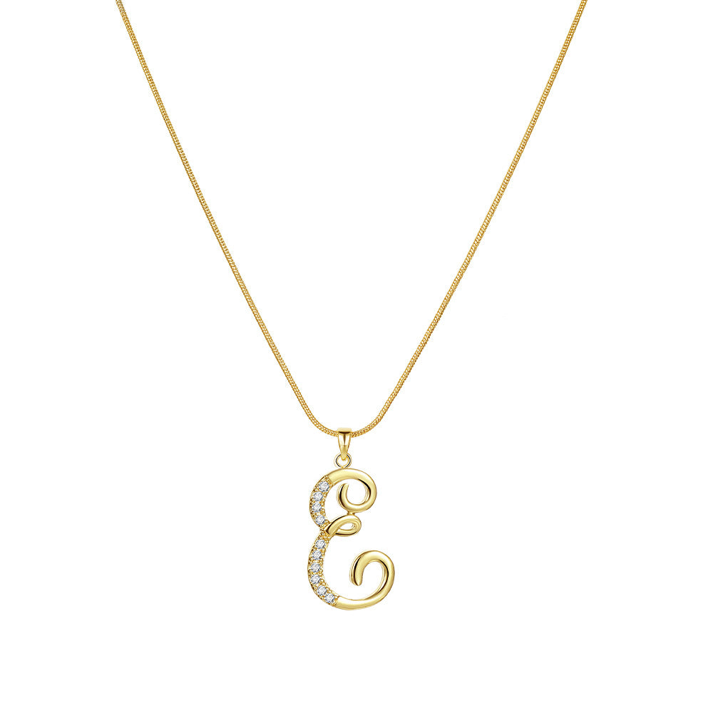 Lily Initial Necklace