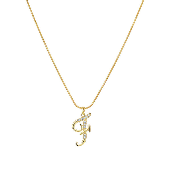 Lily Initial Necklace