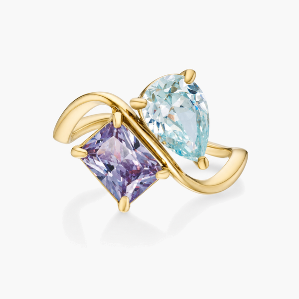 Verity Birthstone Duo Ring