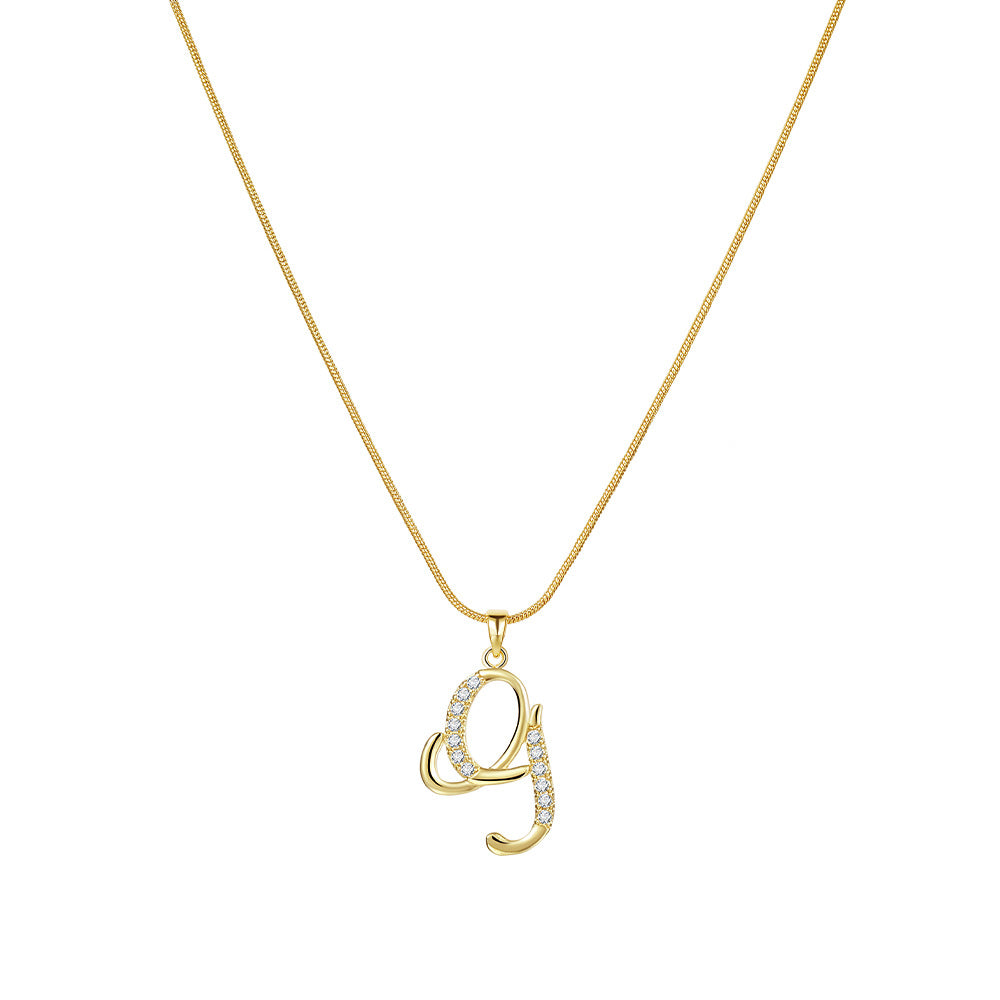 Lily Initial Necklace