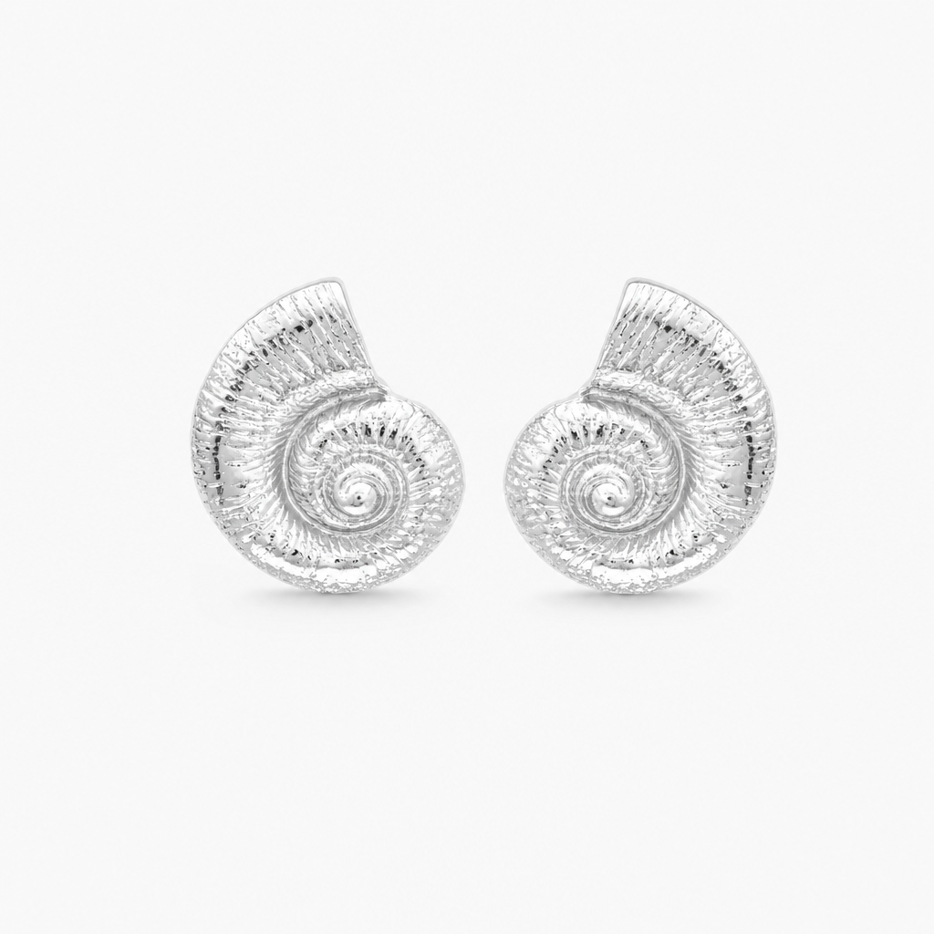 Giada Shell Earrings (Silver)