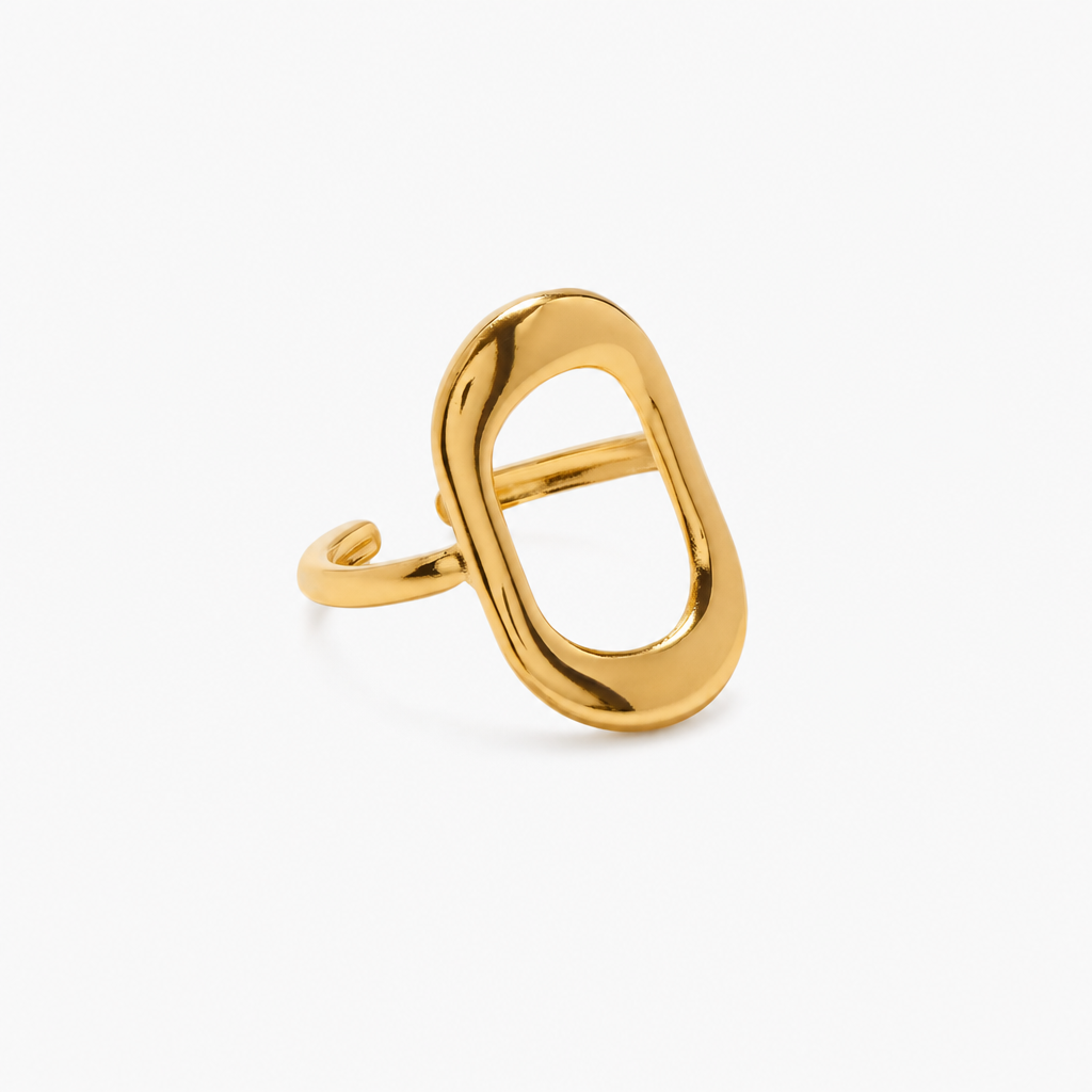 Golden Hollow Ring