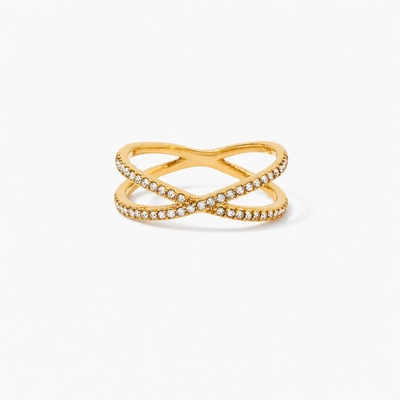 Golden Twist Ring