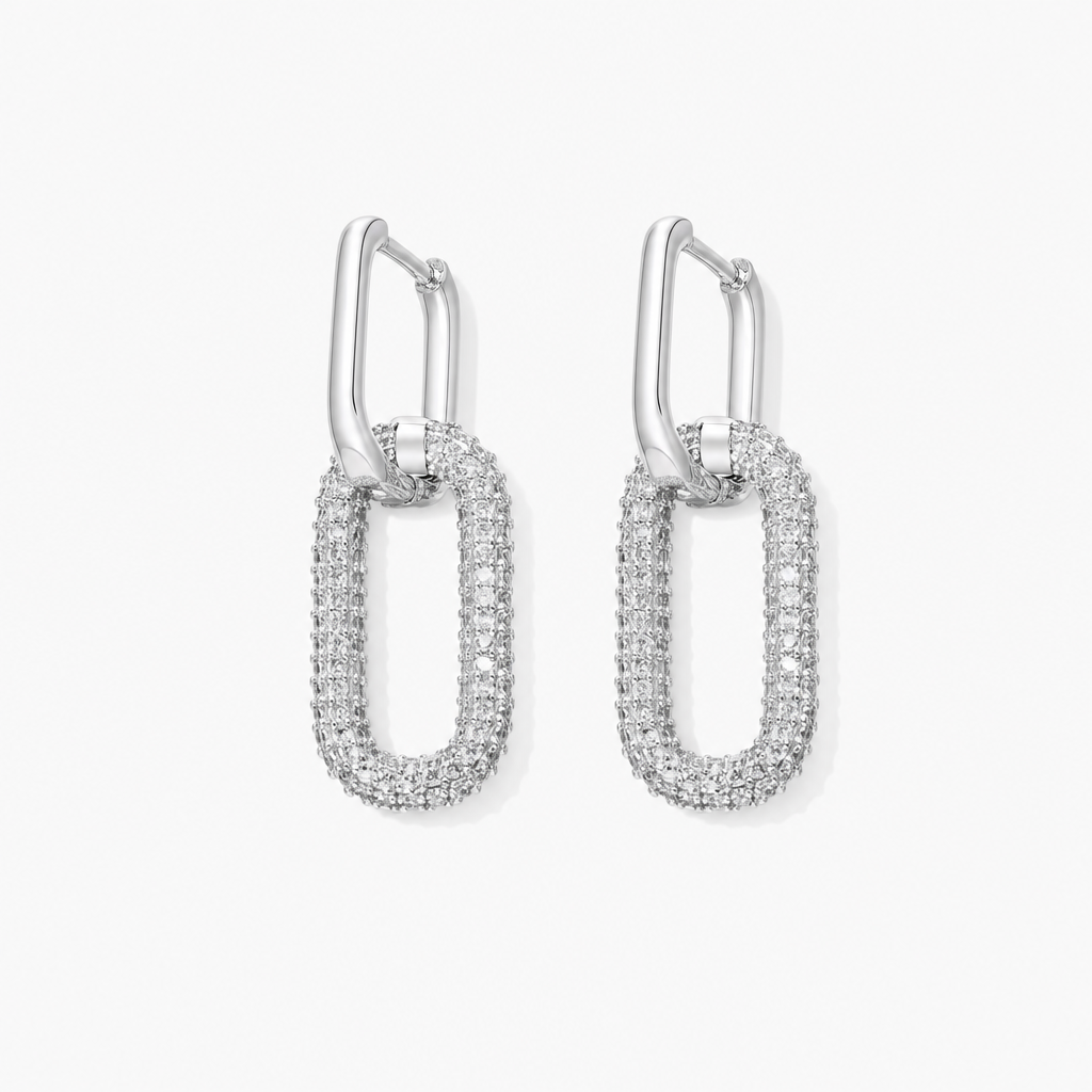 Infinity Loop Earrings (Silver)