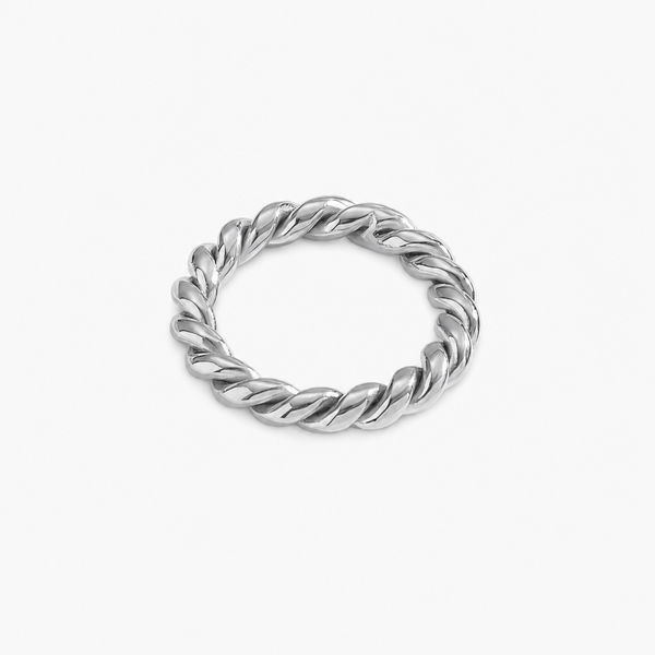 Ivy Twist Ring (Silver)