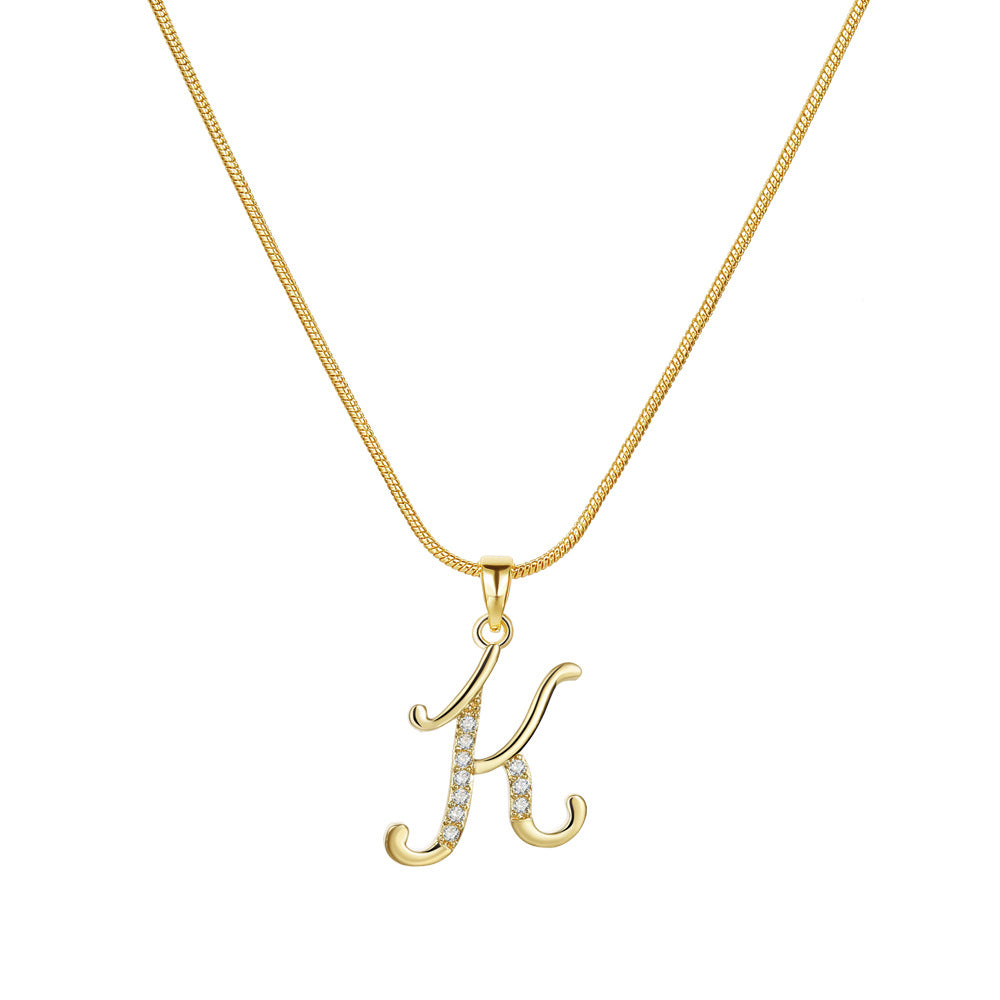 Lily Initial Necklace