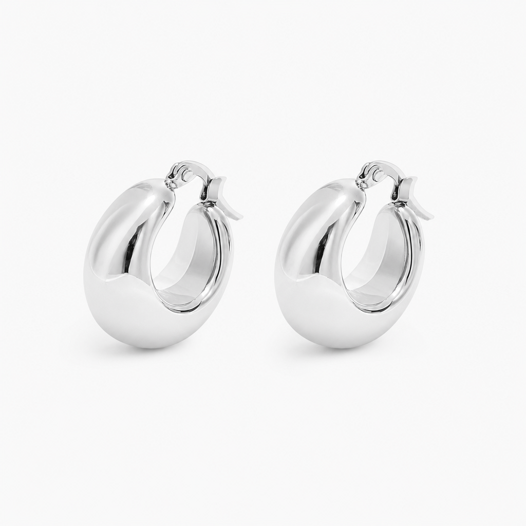 Linnet Hoop Earrings (Silver)